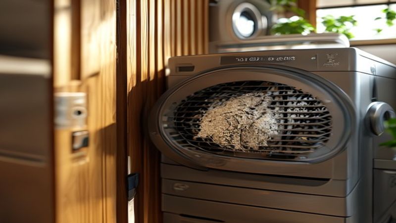 ヒートポンプ式乾燥機の乾燥時間やフィルターを確認するイメージ