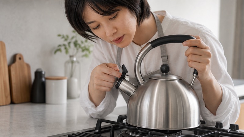 ひょうたん水筒の使い勝手を確認するイメージ