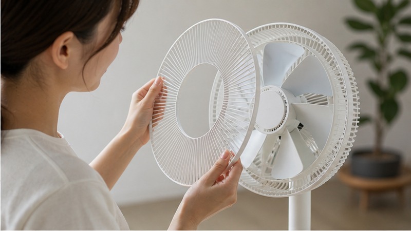 バルミューダ扇風機の使い勝手を確認するイメージ