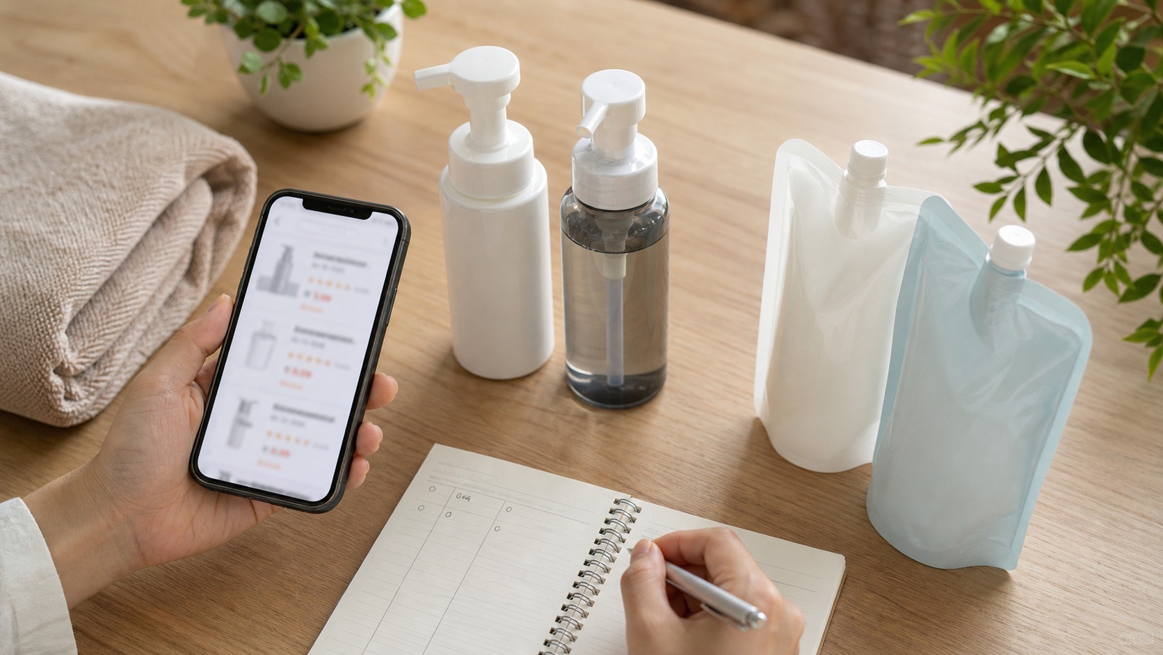 泡シャンプーの価格や口コミを比較するイメージ