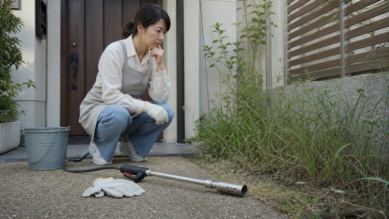 草焼きバーナーが自分に合うか判断しているイメージ