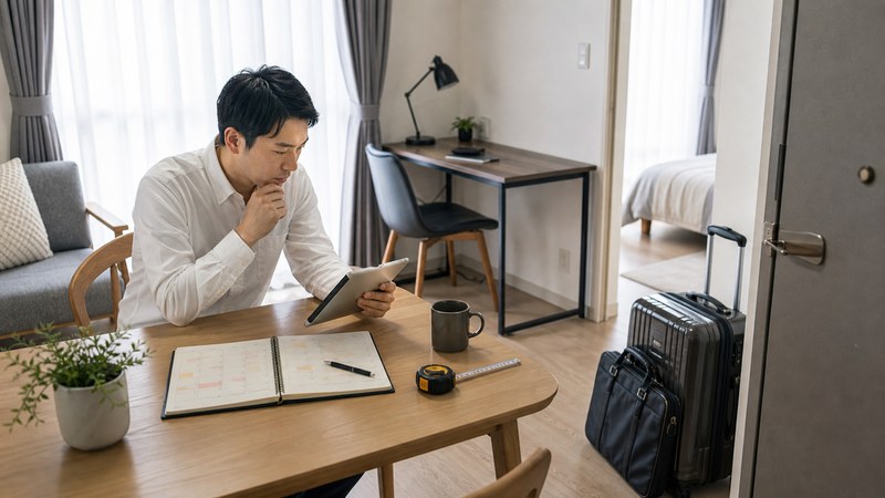 家具家電レンタルが自分に合うか判断するイメージ